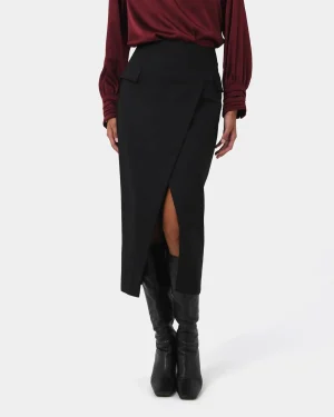 Forcast Abby Asymmetric Tailored Skirt* Midi & Maxi Skirts|Work Skirts