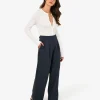Forcast Abel Adjustable Waist Pants* High-Waisted Pants|Straight Leg Pants