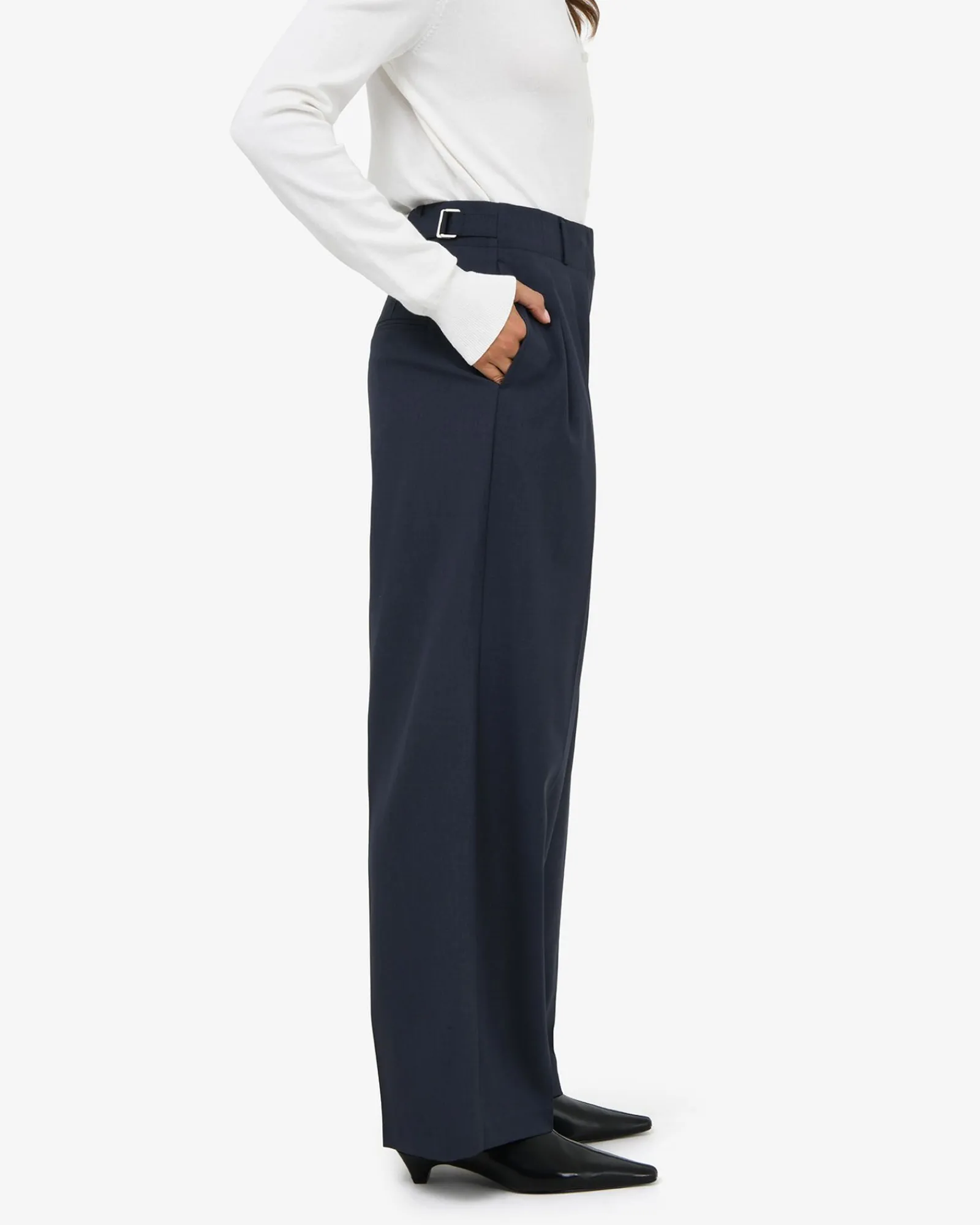 Forcast Abel Adjustable Waist Pants* High-Waisted Pants|Straight Leg Pants