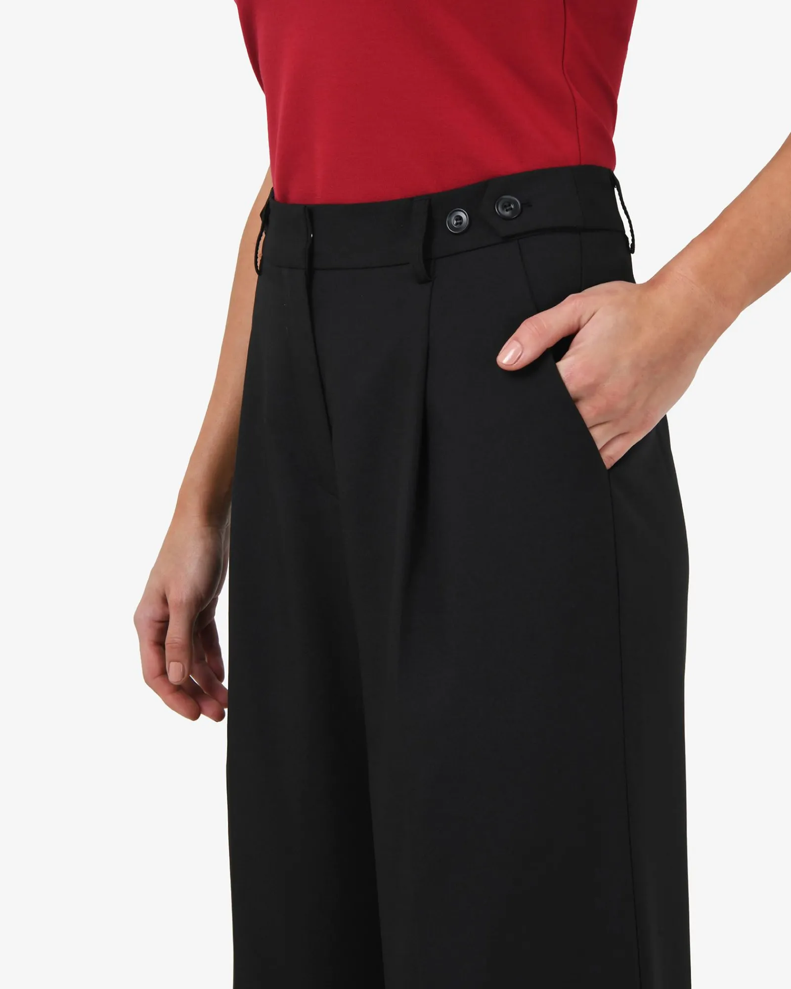 Forcast Abel Straight Leg Pants* High-Waisted Pants|Straight Leg Pants
