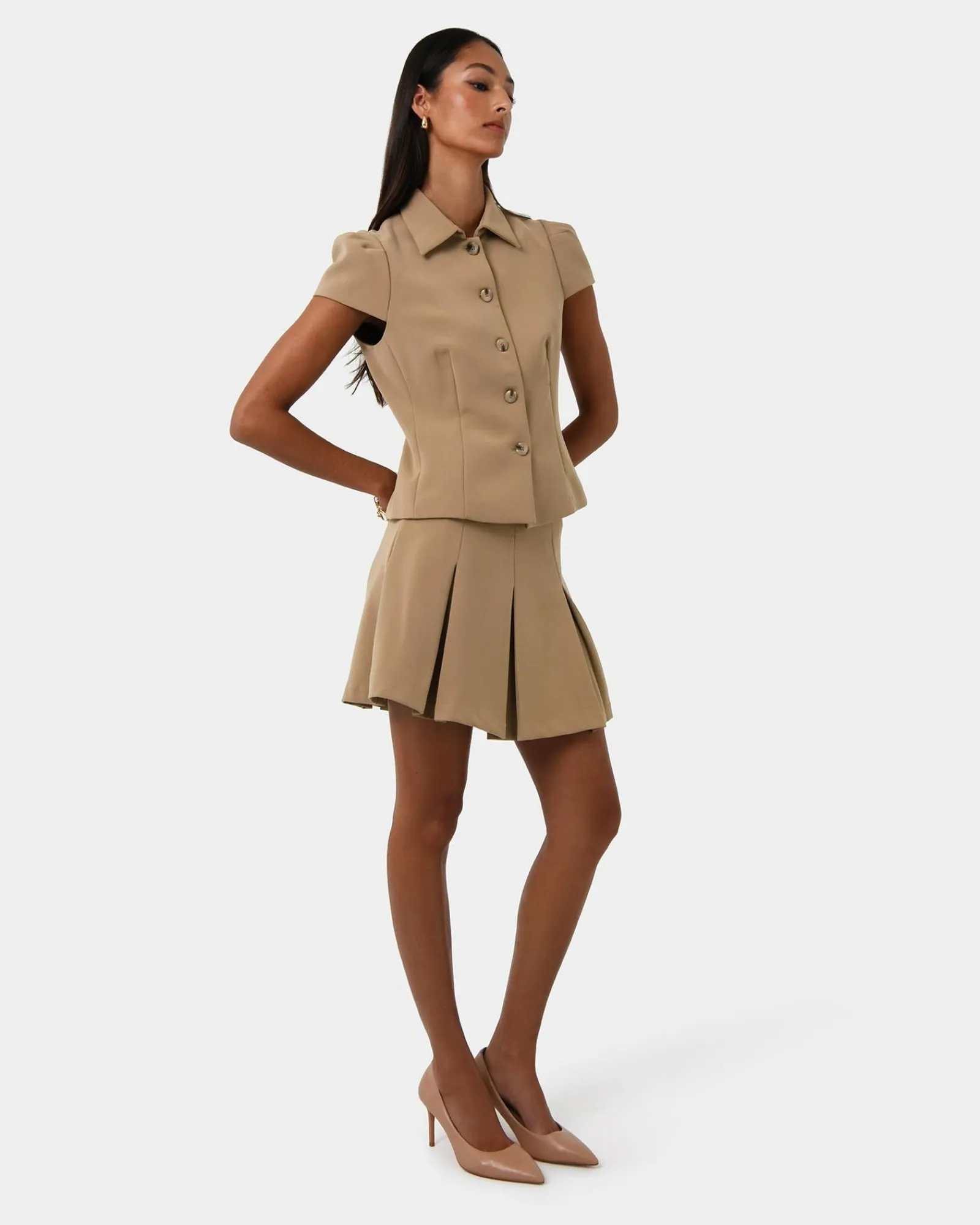 Forcast Ace Button Down Jacket* T-Shirts & Tops|Work Tops