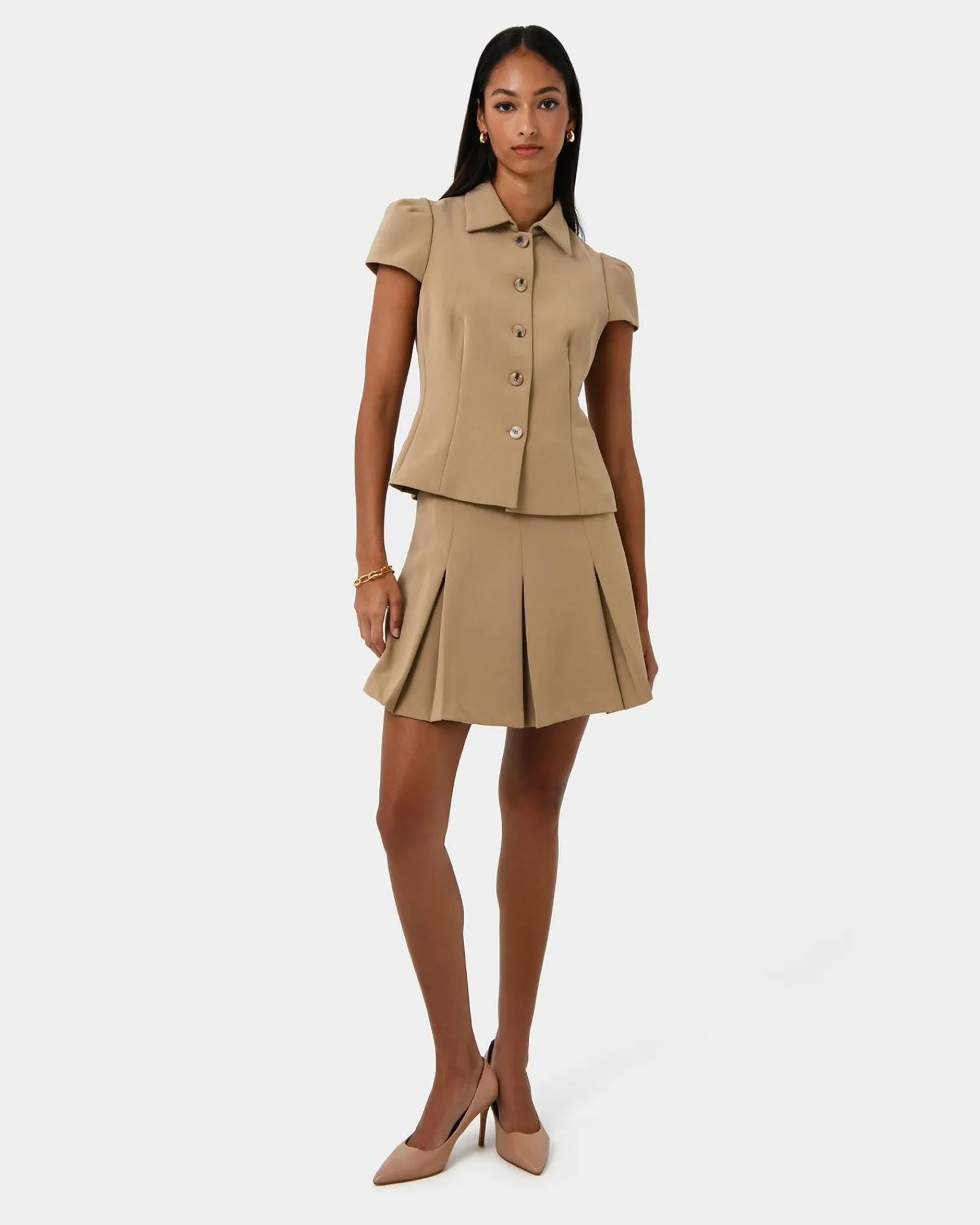 Forcast Ace Button Down Jacket* T-Shirts & Tops|Work Tops