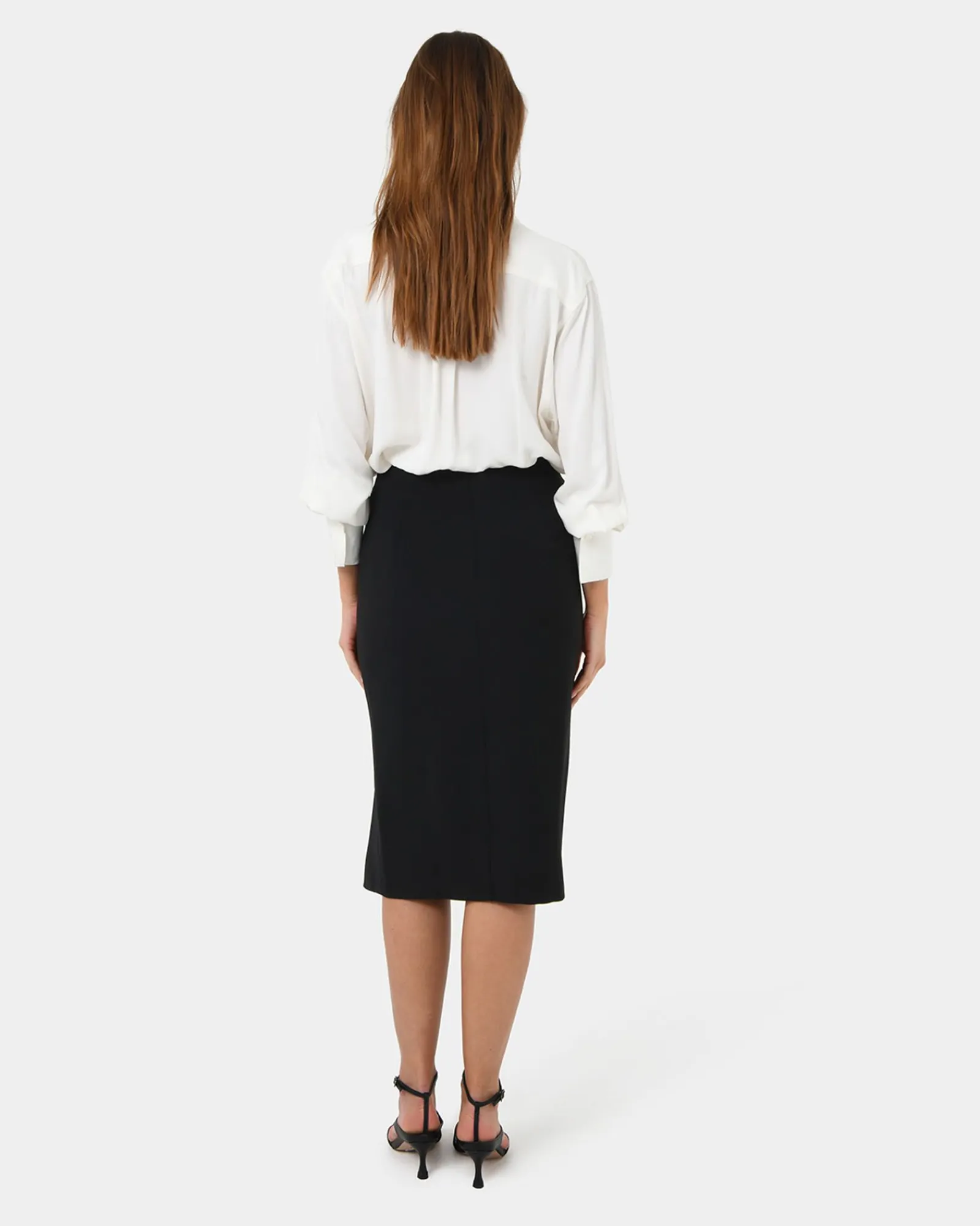 Forcast Ace Side Button Skirt* Midi & Maxi Skirts|Work Skirts