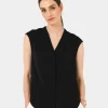 Forcast Adelaide V-neck Cap Sleeve Top* T-Shirts & Tops|Work Tops