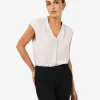Forcast Adelaide V-neck Cap Sleeve Top* T-Shirts & Tops|Work Tops