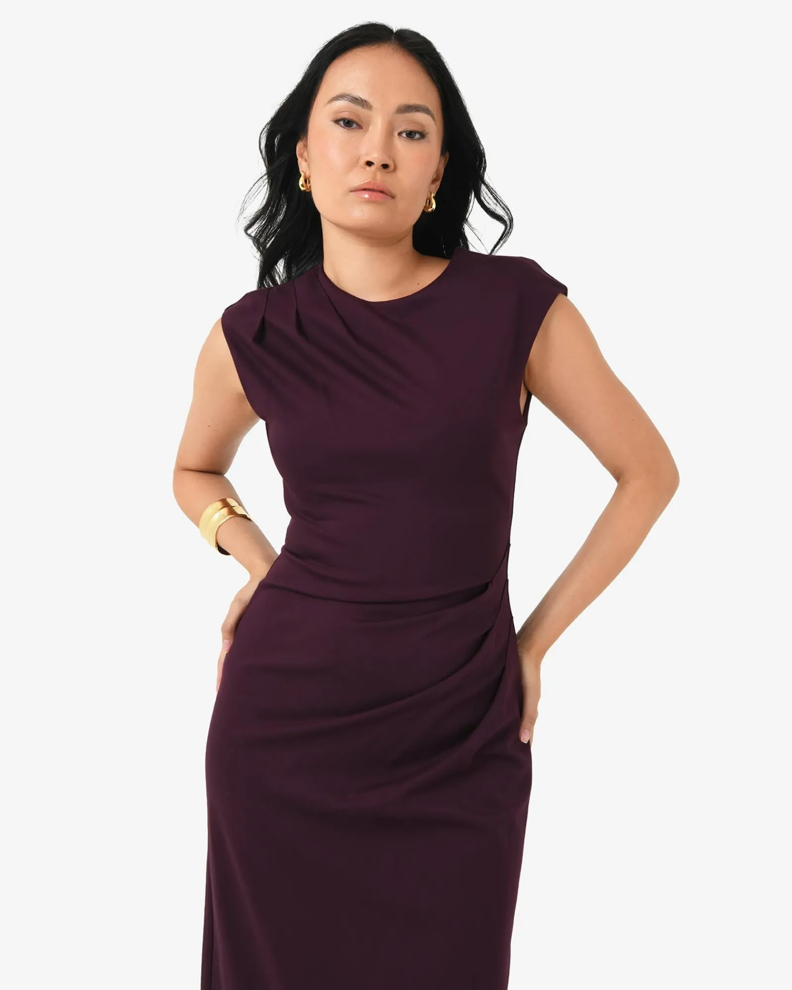 Forcast Adele Pleated Midi Dress* Midi Dresses|Midi Dresses