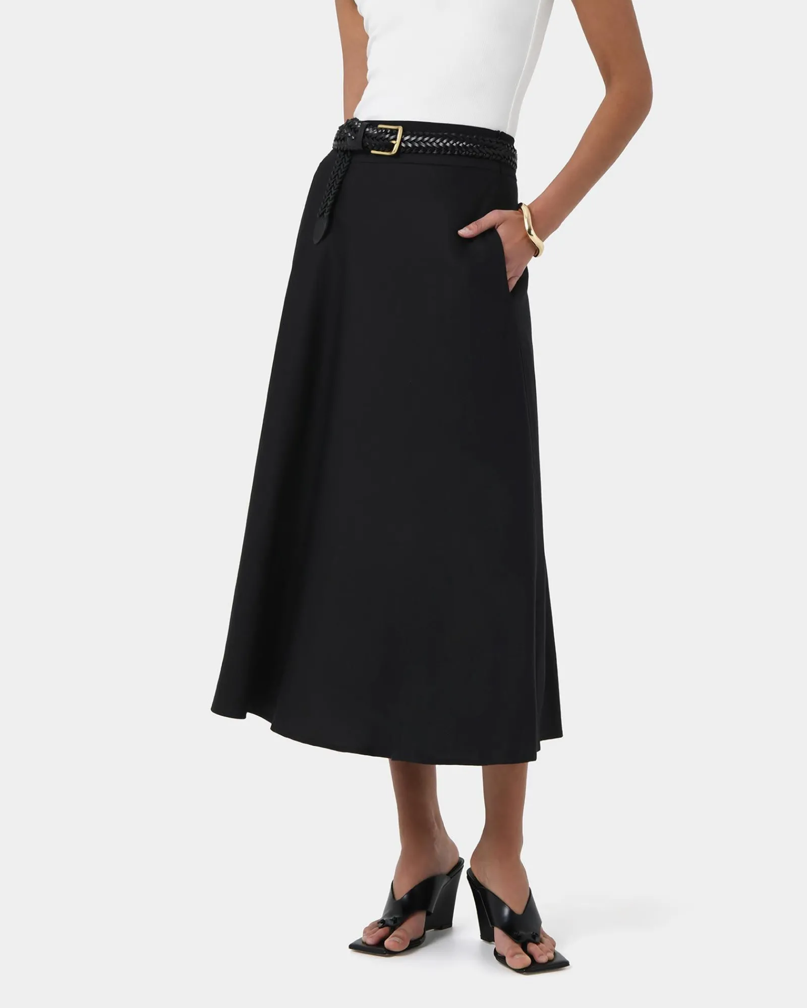 Forcast Aiya Bias Midi Skirt* Midi & Maxi Skirts|Work Skirts