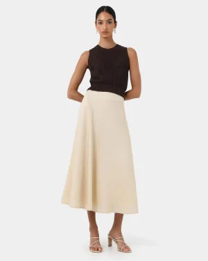 Forcast Aiya Bias Midi Skirt* Midi & Maxi Skirts|Work Skirts