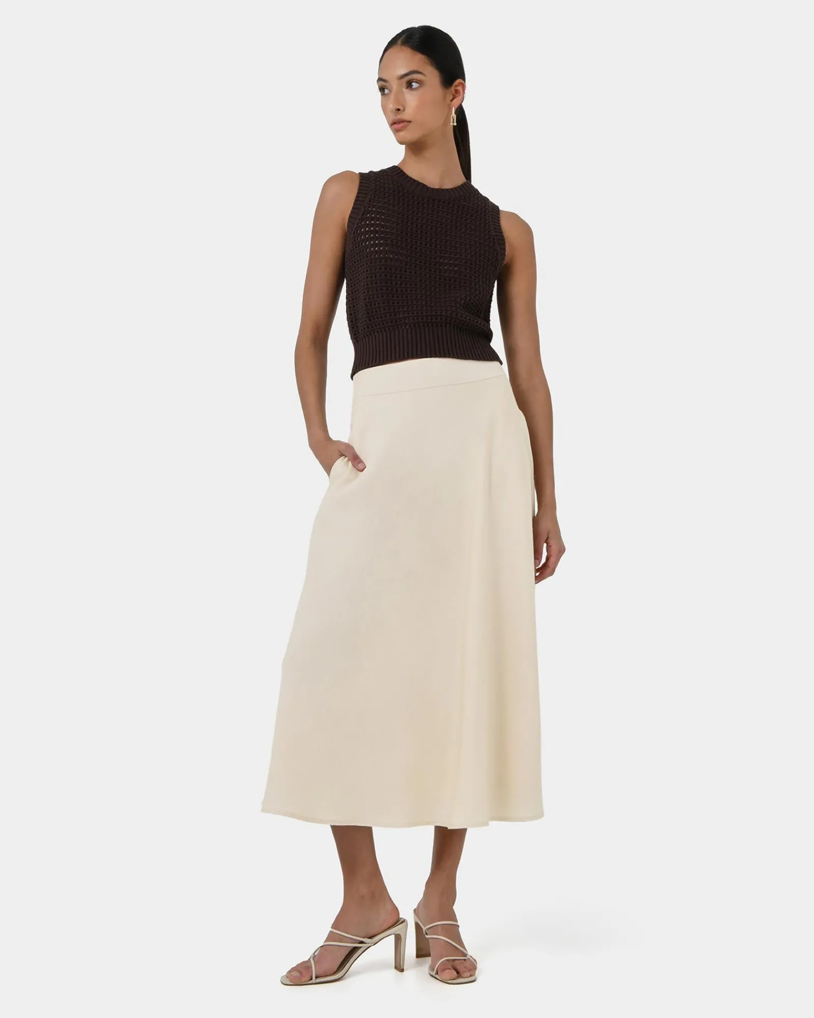 Forcast Aiya Bias Midi Skirt* Midi & Maxi Skirts|Work Skirts
