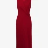 Forcast Alaia Twisted Lapel Midi Dress* Midi Dresses|Midi Dresses