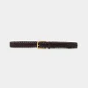 Forcast Alexandra Woven Leather Belt* Belts