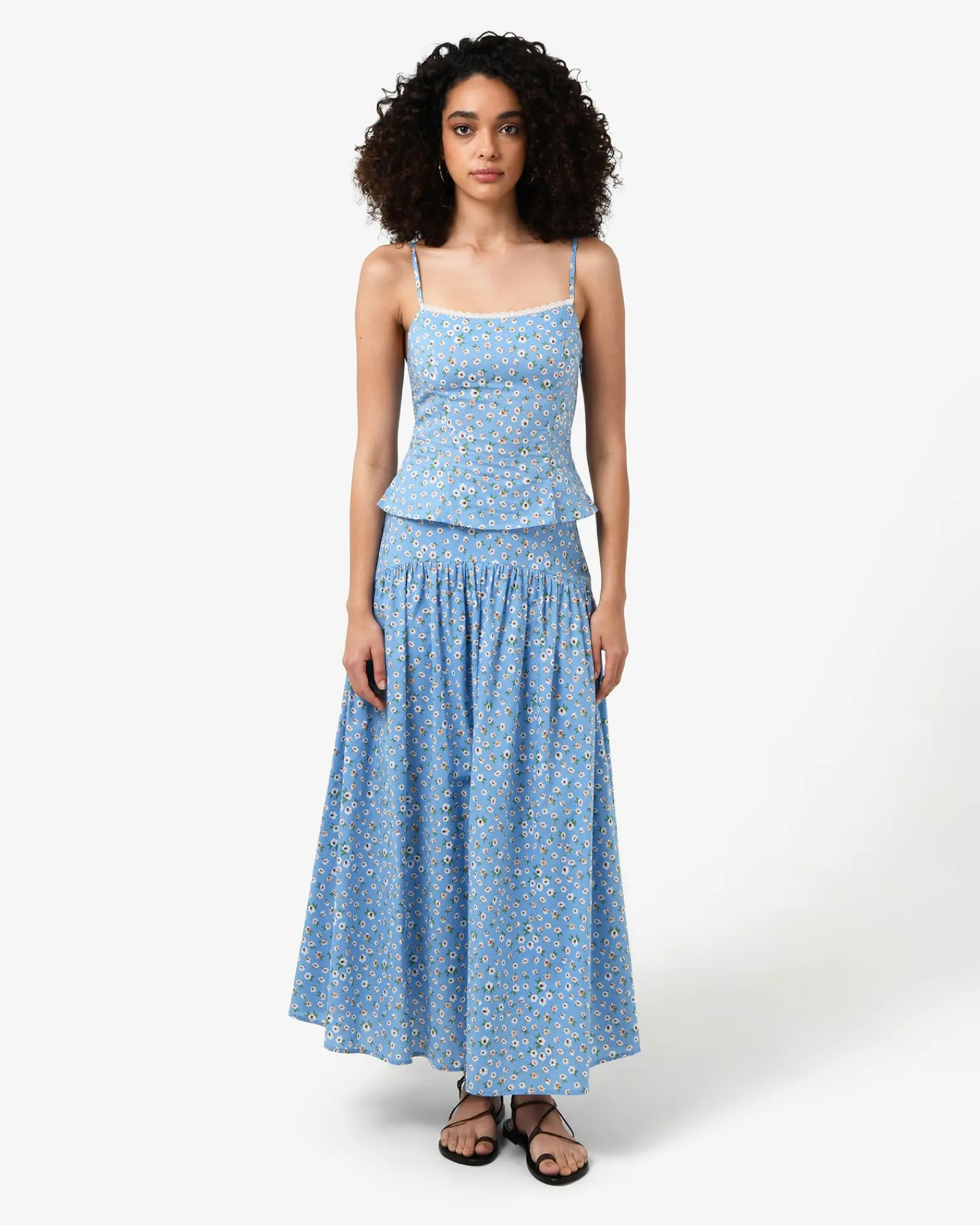 Forcast Alisa Gathered Full Skirt* Conscious|Midi & Maxi Skirts