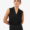 Forcast Alivia 2 V-neck Top* T-Shirts & Tops|Work Tops