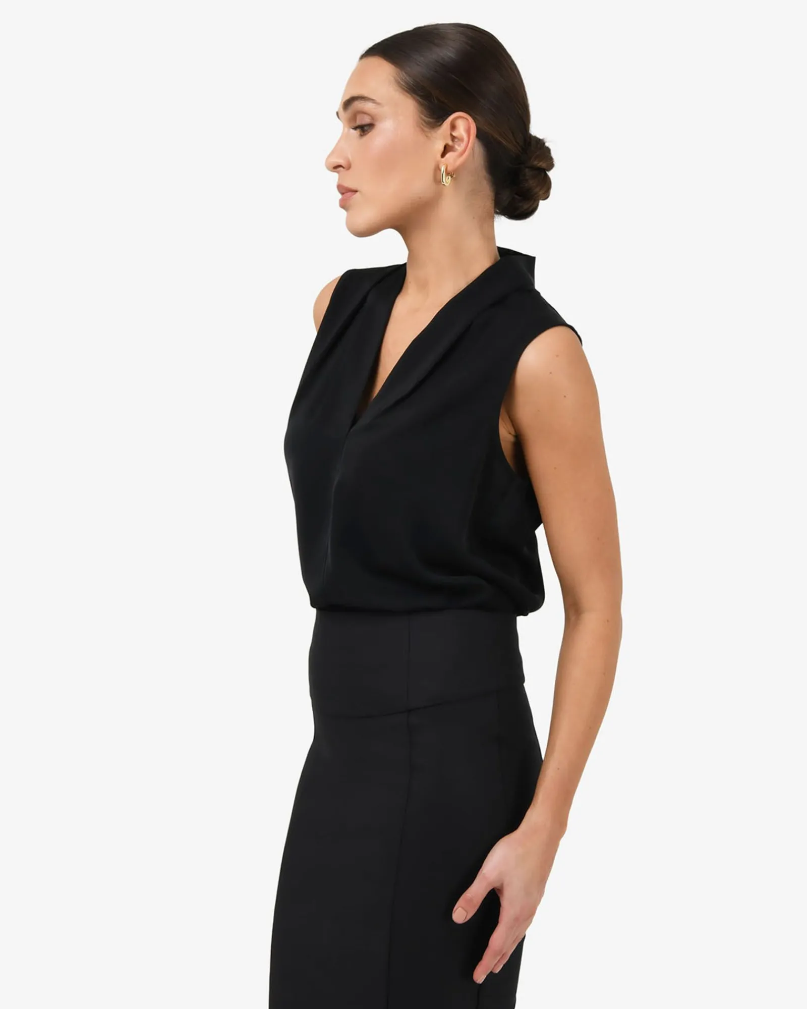 Forcast Alivia 2 V-neck Top* T-Shirts & Tops|Work Tops