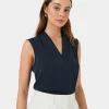 Forcast Alivia 2 V-neck Top* T-Shirts & Tops|Work Tops