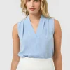Forcast Alivia 2 V-neck Top* T-Shirts & Tops|Work Tops