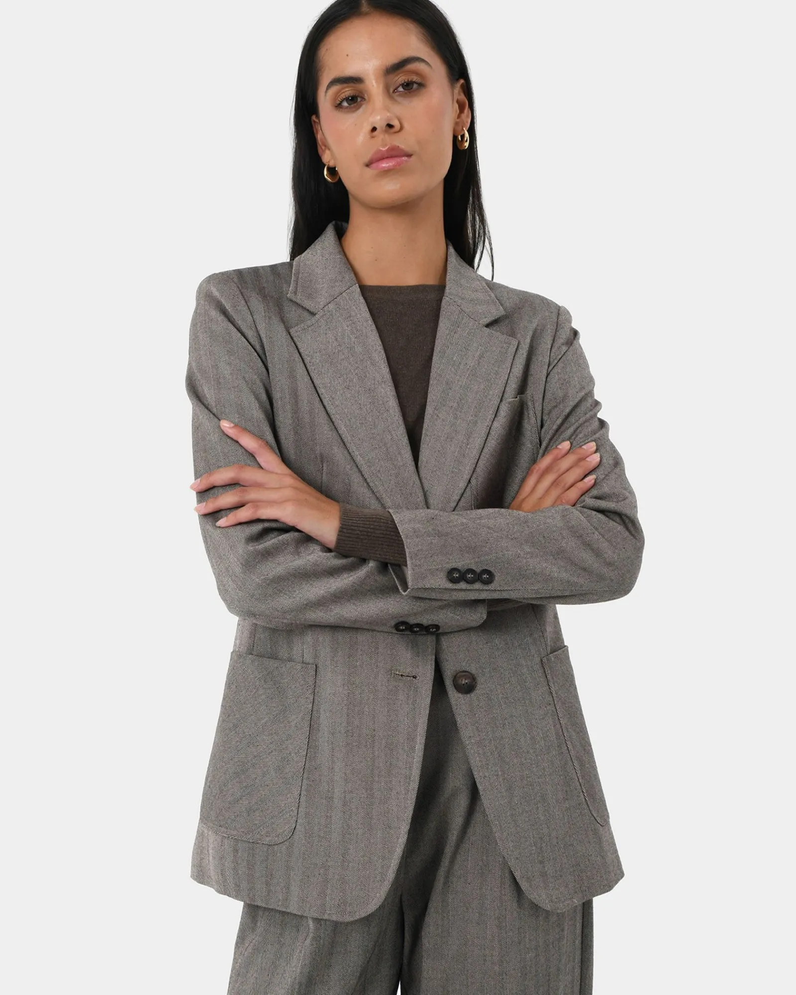 Forcast Allara Herringbone Jacket* Jackets & Blazers|Matching Sets