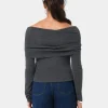 Forcast Ally Off Shoulder Knit* T-Shirts & Tops|Long Sleeve Tops