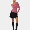 Forcast Ally Off Shoulder Knit* T-Shirts & Tops|Long Sleeve Tops