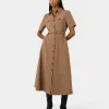 Forcast Amera Belted Utility Dress* Midi Dresses|Midi Dresses