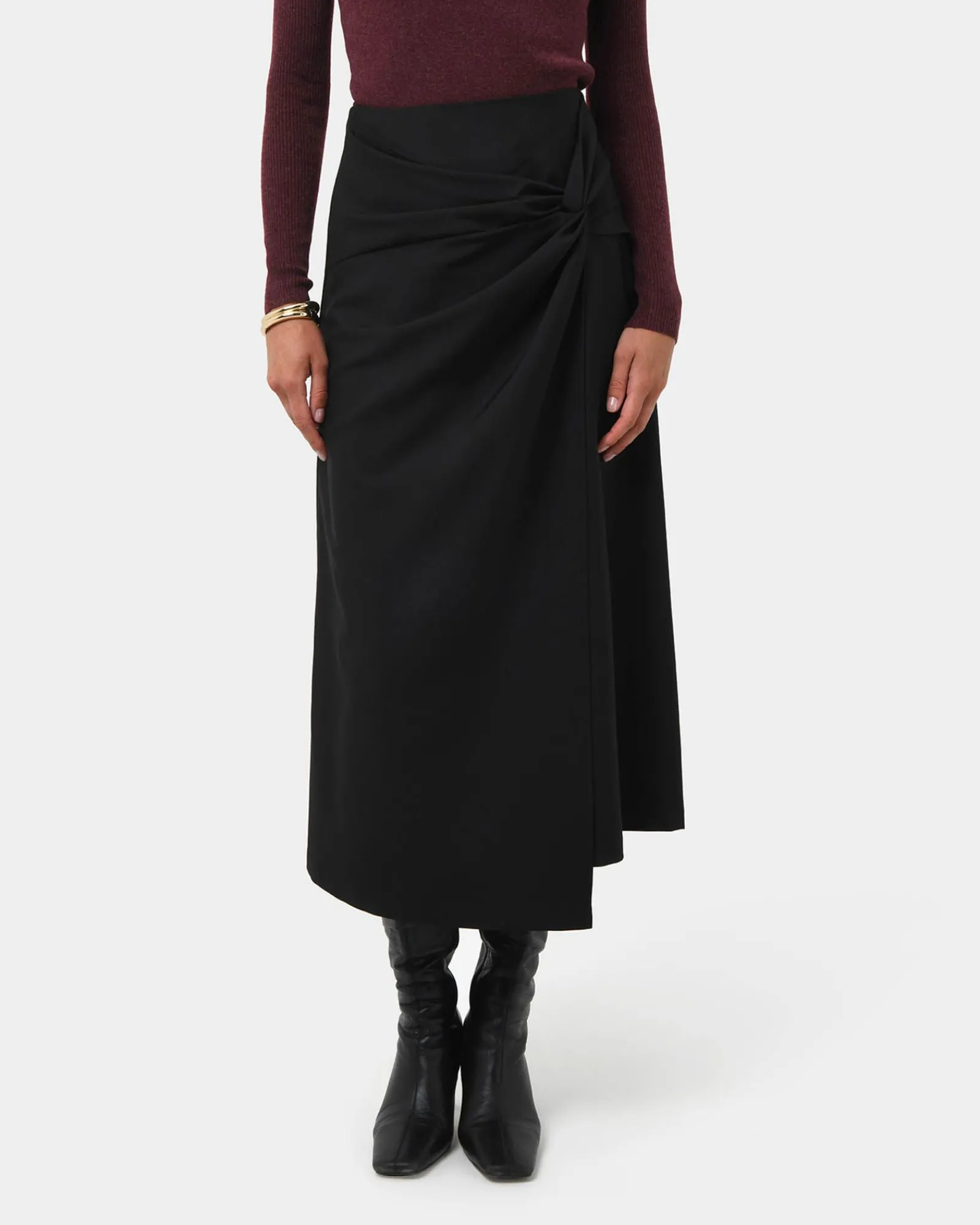 Forcast Amera Twist Midi Skirt* Midi & Maxi Skirts|Work Skirts
