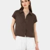 Forcast Ami Linen Collar Shirt* T-Shirts & Tops|Shirts & Blouses