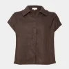 Forcast Ami Linen Collar Shirt* T-Shirts & Tops|Shirts & Blouses