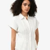 Forcast Ami Linen Pleated Tuck Shirt* T-Shirts & Tops|Shirts & Blouses