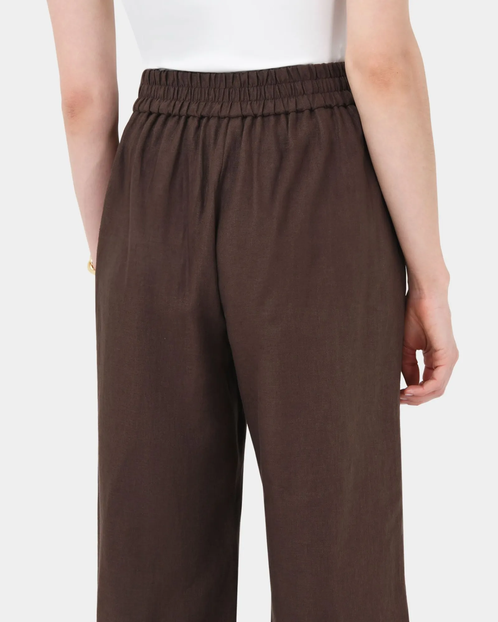 Forcast Ami Wide Leg Linen Pants* Conscious|High-Waisted Pants