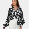 Forcast Anella Monochrome Print Blouse* Long Sleeve Tops|Shirts & Blouses