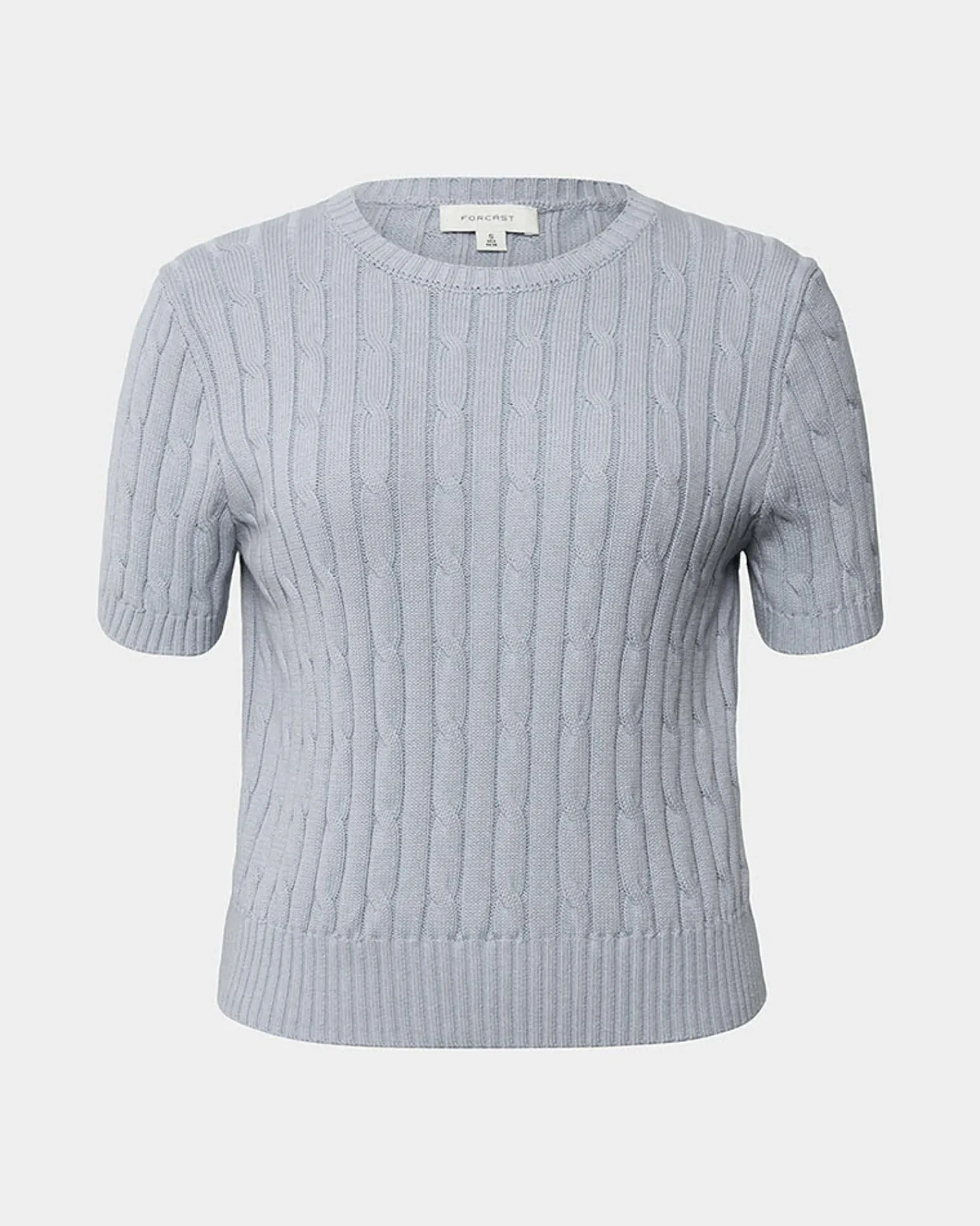 Forcast Anita Short Sleeve Cable Knit* T-Shirts & Tops|Work Tops