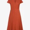 Forcast Anne Linen Midi Dress* Midi Dresses|Midi Dresses