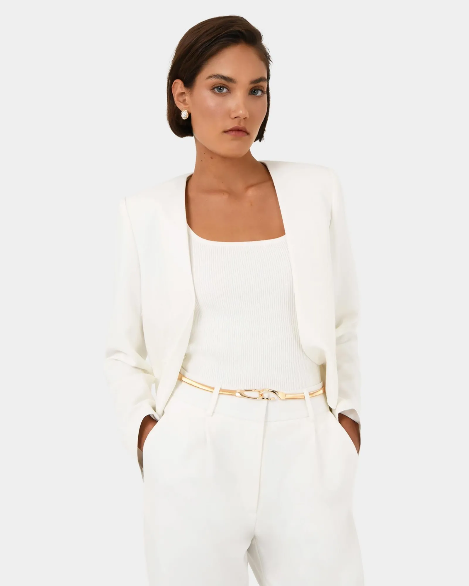 Forcast Arleen Stretch Metal Belt* Belts