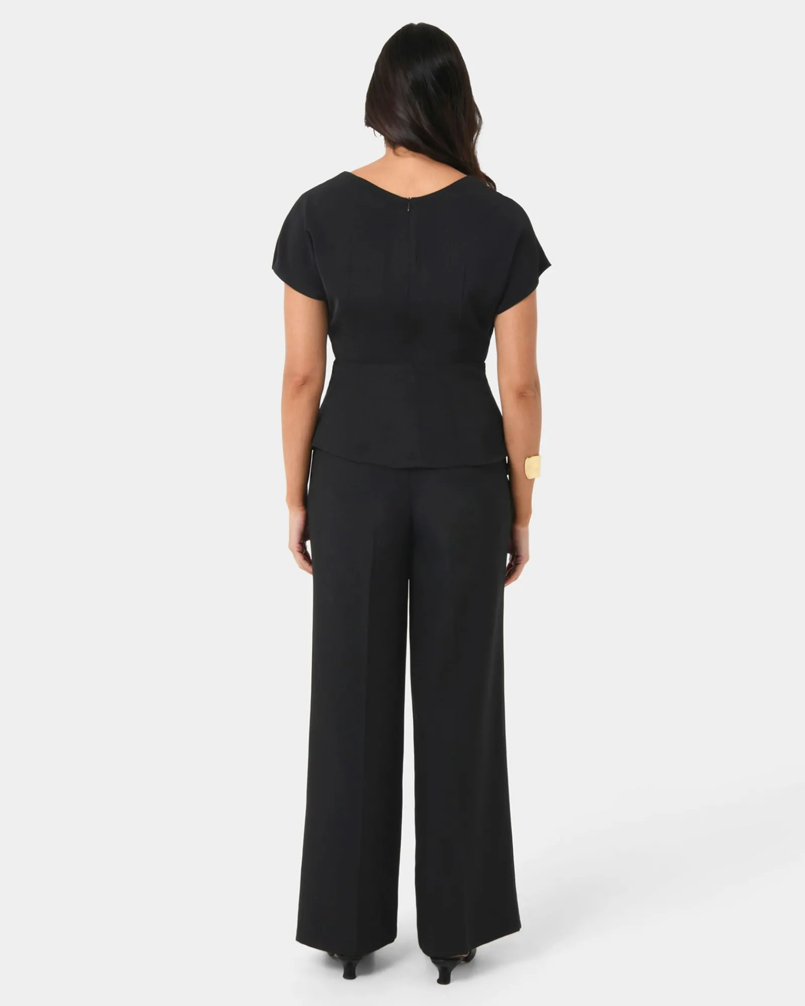 Forcast Athena Draped Top* T-Shirts & Tops|Work Tops