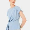 Forcast Athena Draped Top* T-Shirts & Tops|Work Tops
