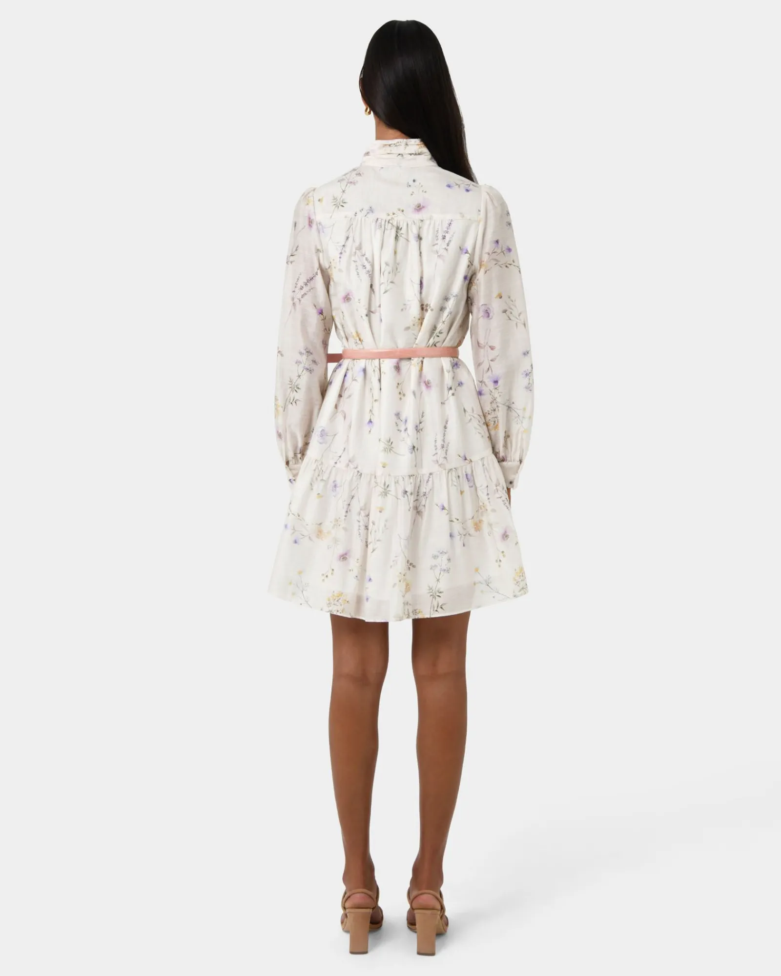 Forcast Aurae Floral Tiered Dress* Mini Dresses|Mini Dresses