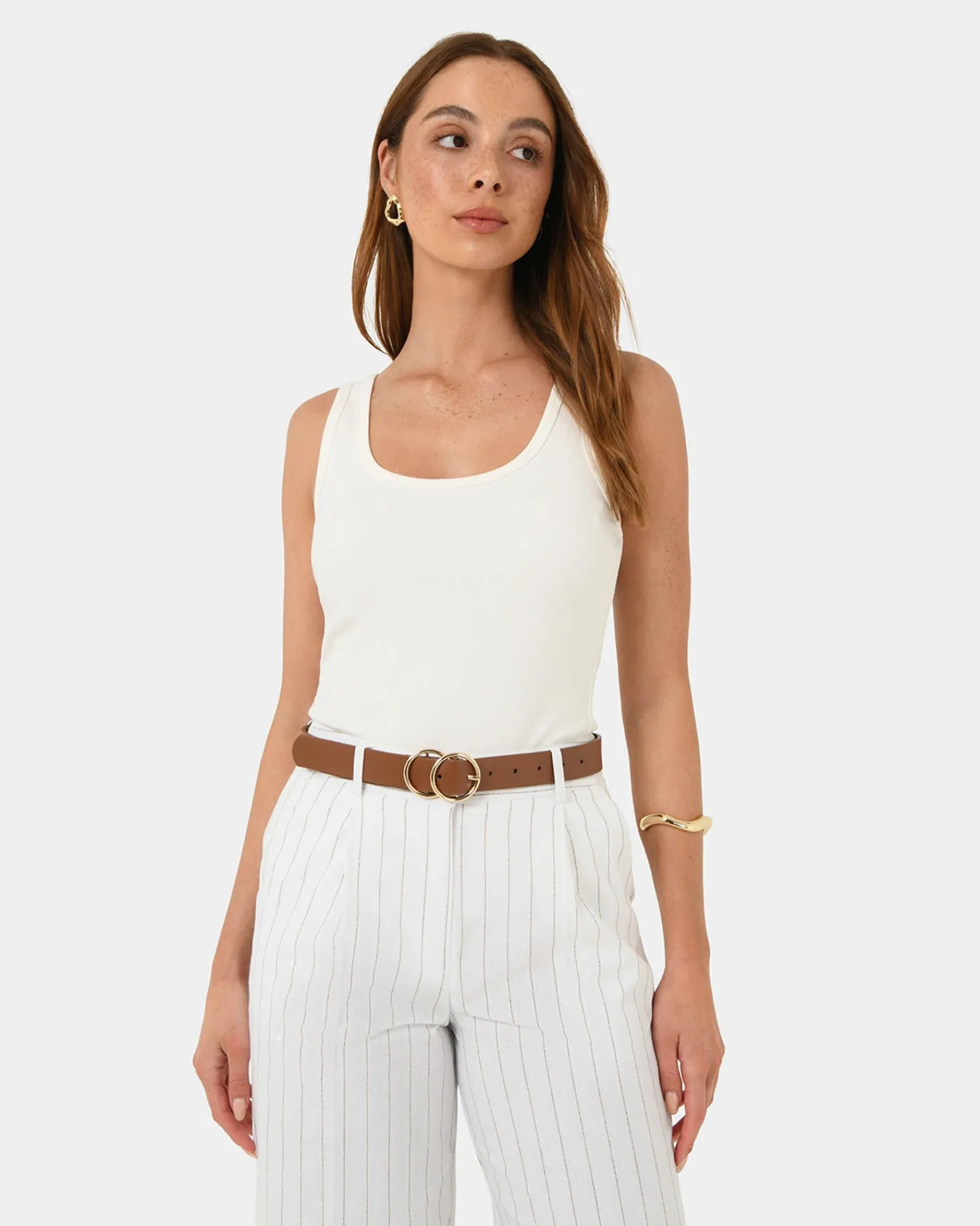 Forcast Austin Leather Belt* Belts