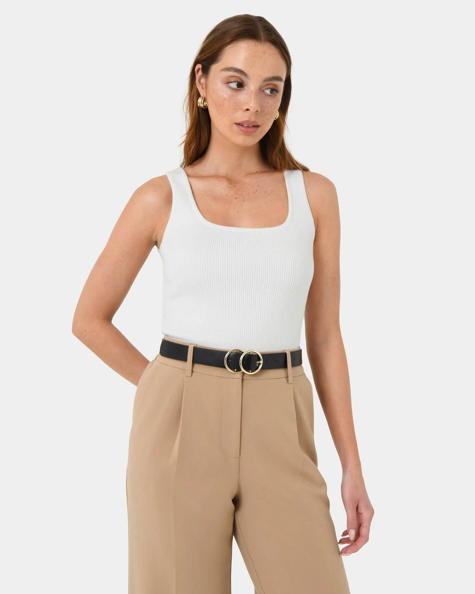 Forcast Austin Leather Belt* Belts