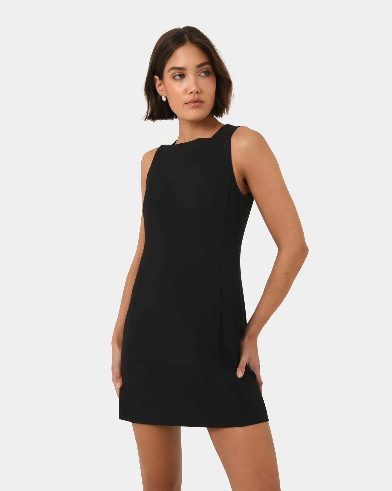 Forcast Ava Square Neck Panel Dress* Mini Dresses|Mini Dresses