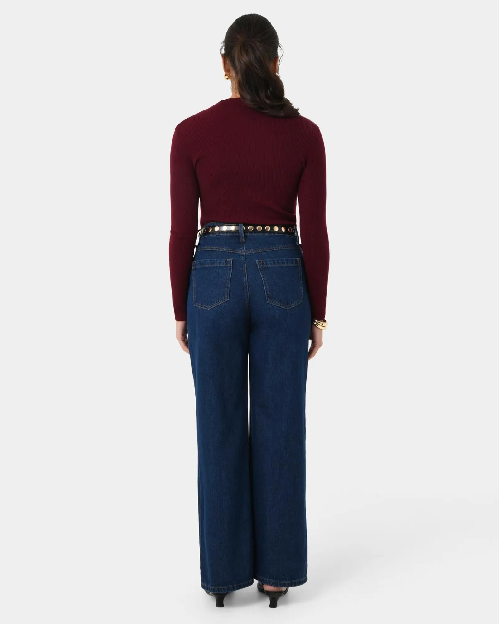 Forcast Avelyn Mock Neck Knit* Long Sleeve Tops|Work Tops