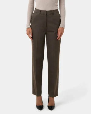 Forcast Aviya High Waisted Trouser* High-Waisted Pants|Straight Leg Pants