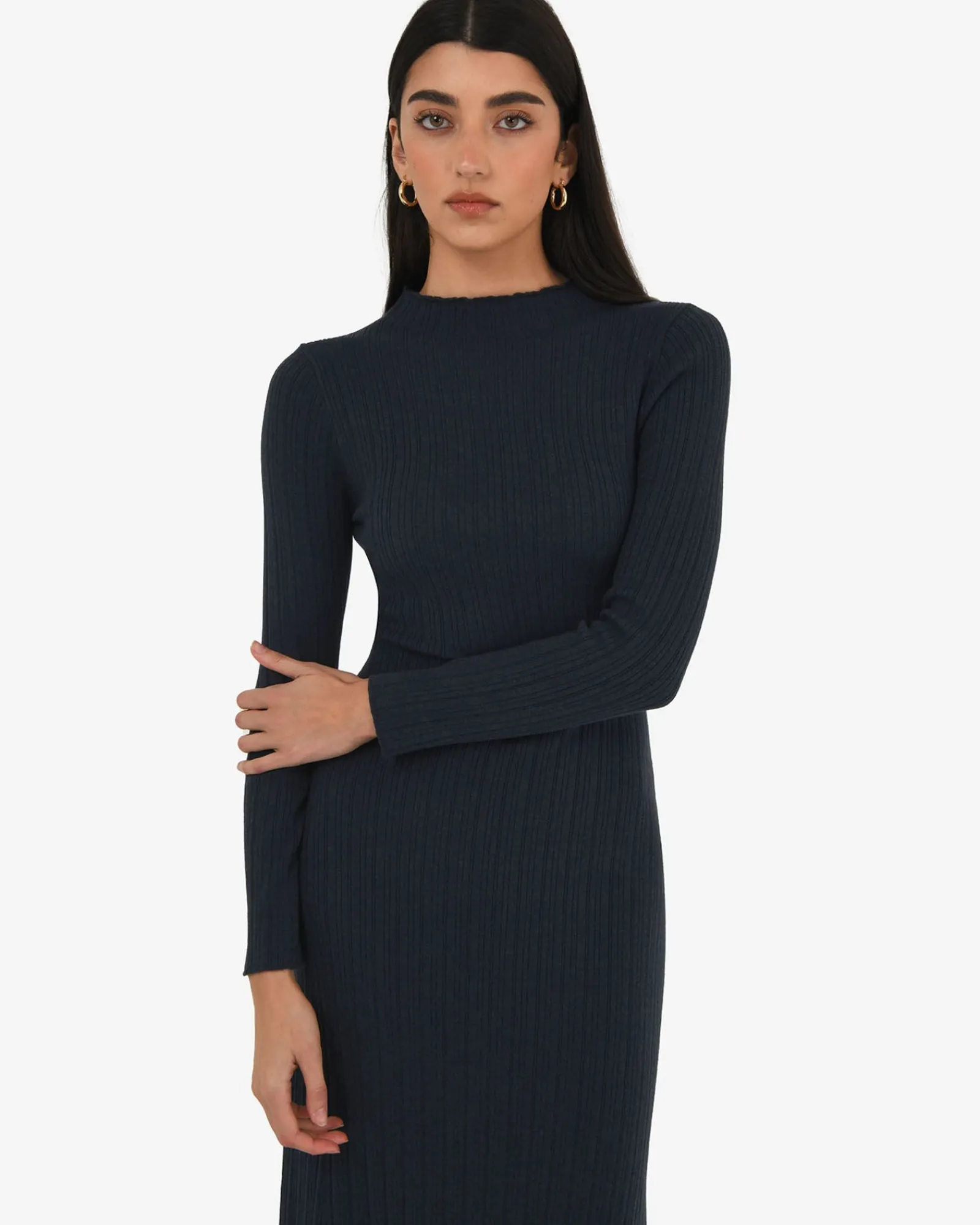 Forcast Bambi Knit Midi Dress* Midi Dresses|Midi Dresses