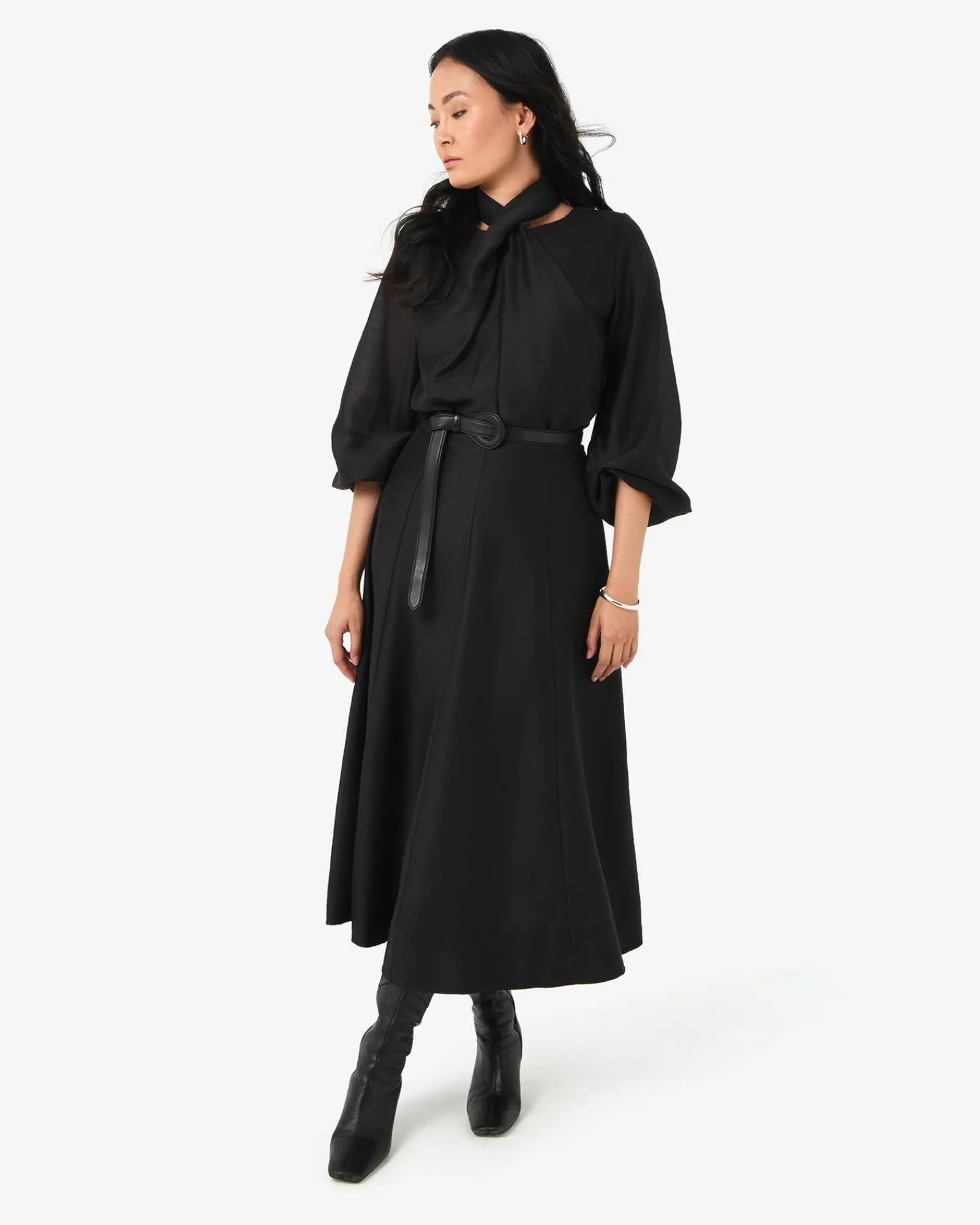 Forcast Bellini Twist Neck Blouse* T-Shirts & Tops|Long Sleeve Tops