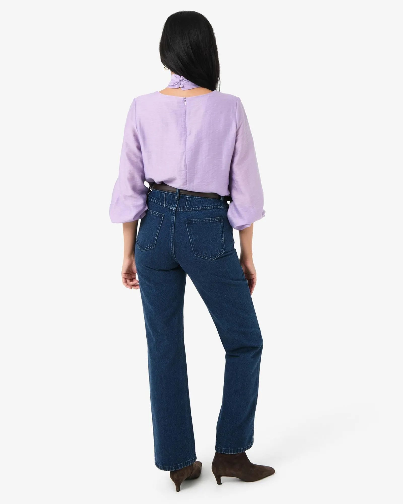 Forcast Bellini Twist Neck Blouse* Long Sleeve Tops|Shirts & Blouses