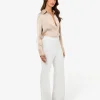 Forcast Belmore Crepe Flared Pants* High-Waisted Pants|Work Pants