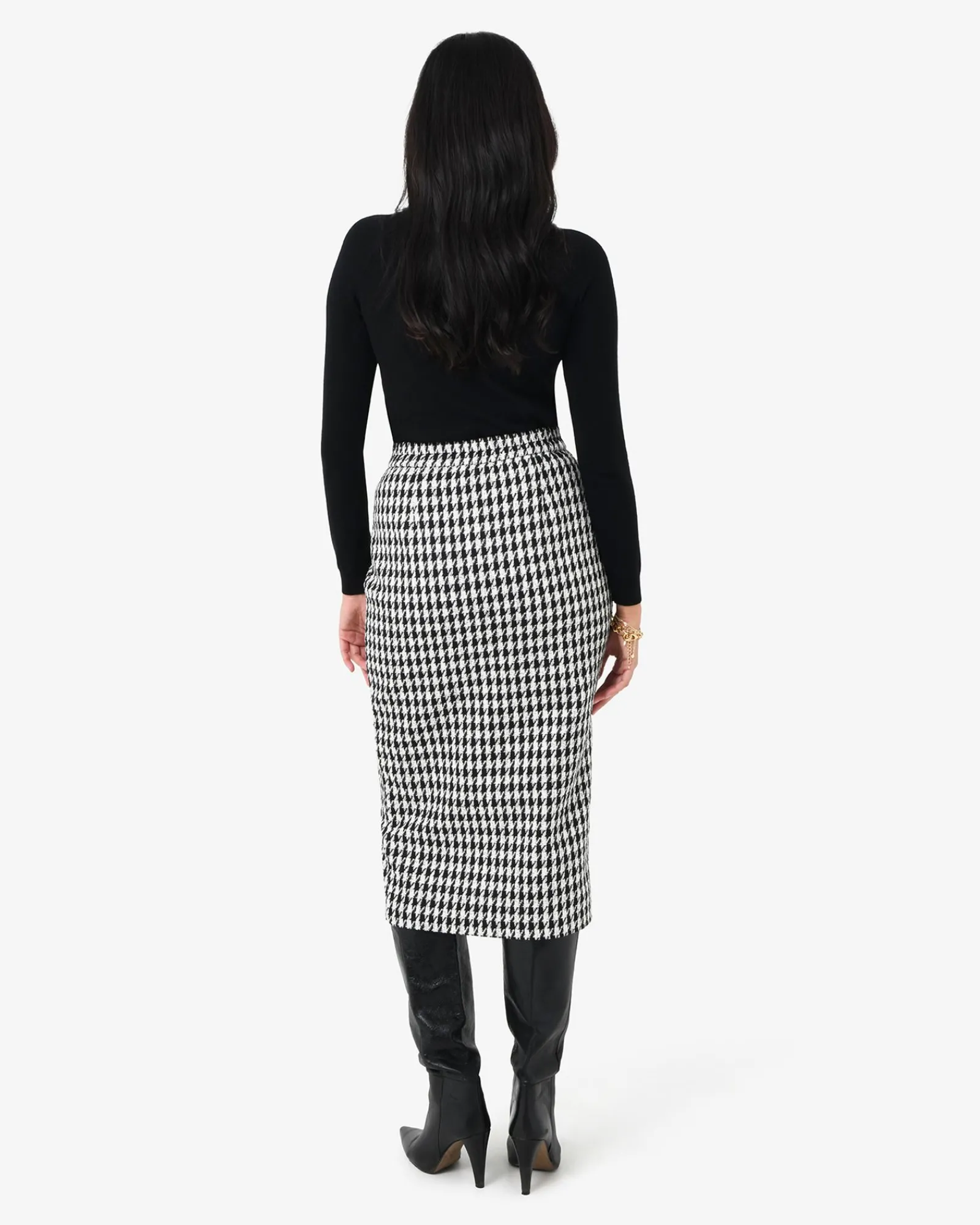 Forcast Bennet Houndstooth Midi Skirt* Midi & Maxi Skirts|Work Skirts