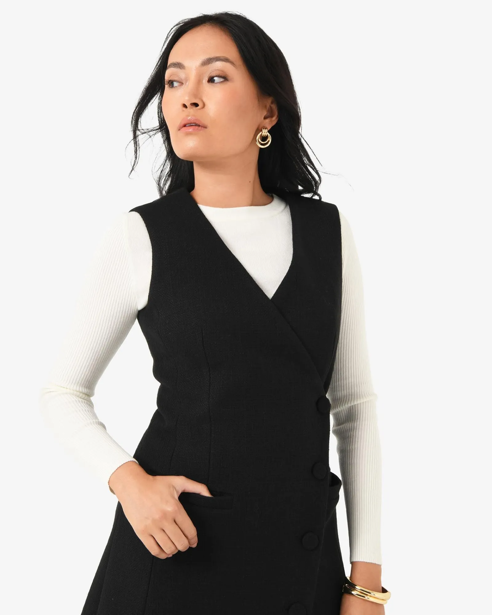 Forcast Beth Asymmetric Mini Dress* Mini Dresses|Mini Dresses