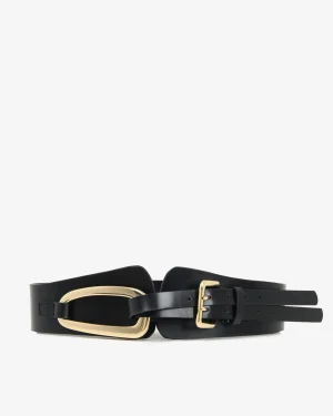 Forcast Biface Leather Belt* Belts