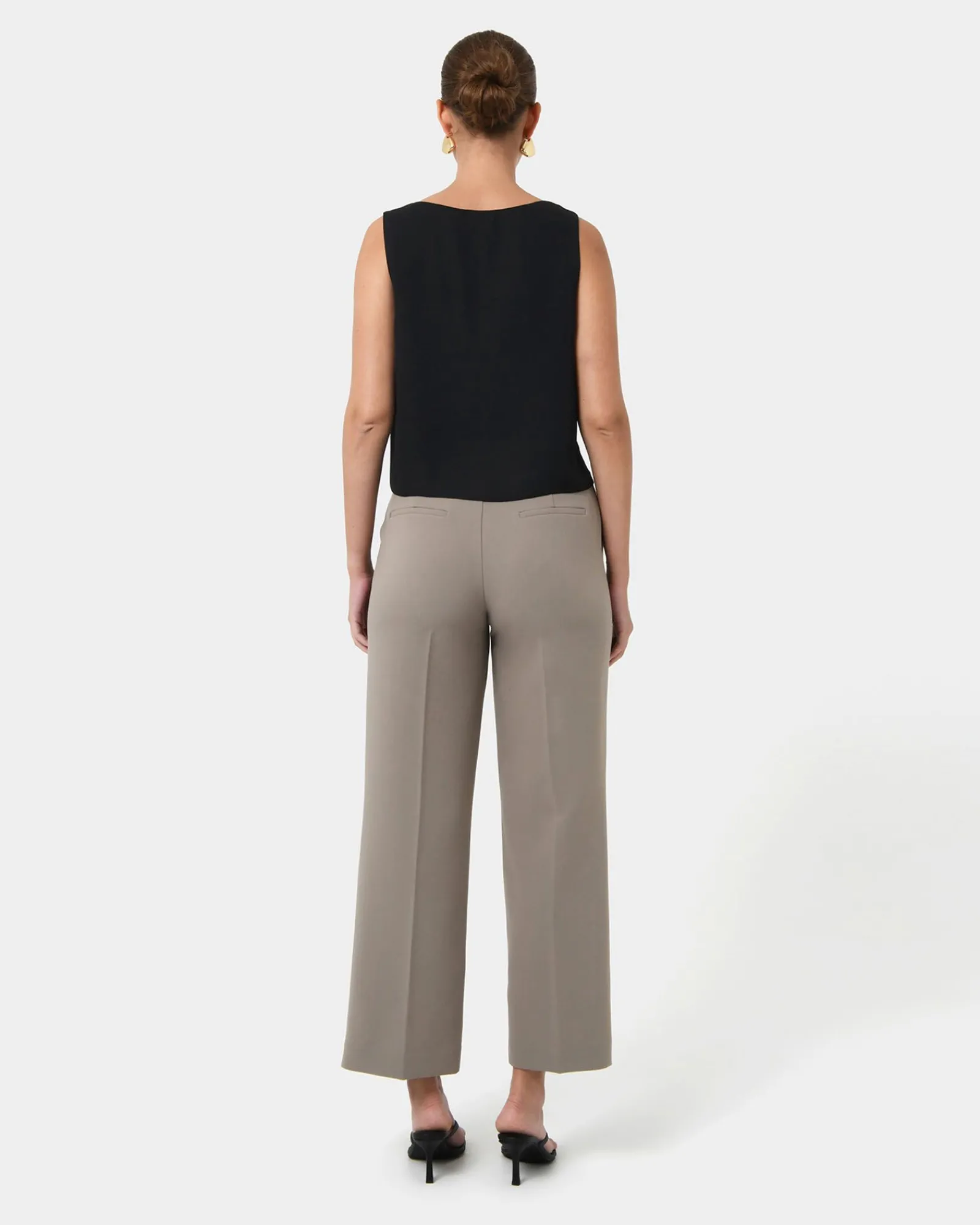 Forcast Blair V-neck Crop Top* T-Shirts & Tops|Work Tops