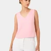 Forcast Blair V-neck Crop Top* T-Shirts & Tops|Work Tops